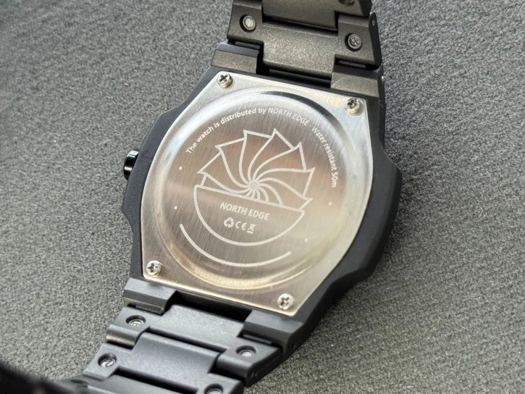 North Edge VOLT RED Herren-Sportuhr | Quarzwerk, leicht und wasserdicht