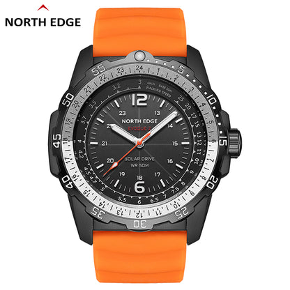 North Edge EVOQUE 2 Herren-Outdoor-Sportuhr – Solarbetrieben · Leuchtend · Wasserdicht