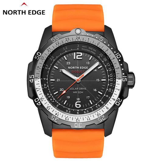 North Edge EVOQUE 2 Herren-Outdoor-Sportuhr – Solarbetrieben · Leuchtend · Wasserdicht